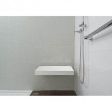 MTI Baths SSSEAT3016-WH-GL - Sculpturestone Shower Seat In Gloss White
