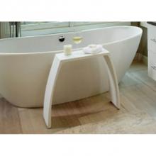 MTI Baths TABLE-WH-MT - Sculpturestone Tub Tray - Matte White