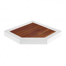 MTI Baths TK-42NA - TEAK SHOWER TRAY FOR MTSB-42 NEO ANGLE