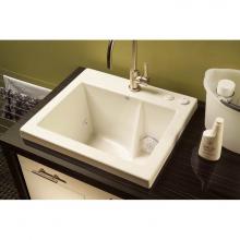 MTI Baths MTLS120J-BO-UM - Bone Undermount Jentle Jet Laundry Sink-Smooth Front