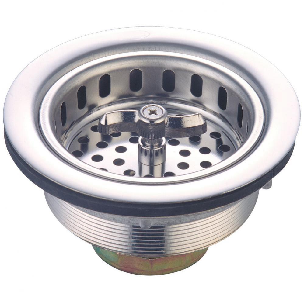 ACCESSORIES-STAINLESS STEEL SPIN AND SEAL BASKET STRAINER FOR 3-1/2'' OPENING