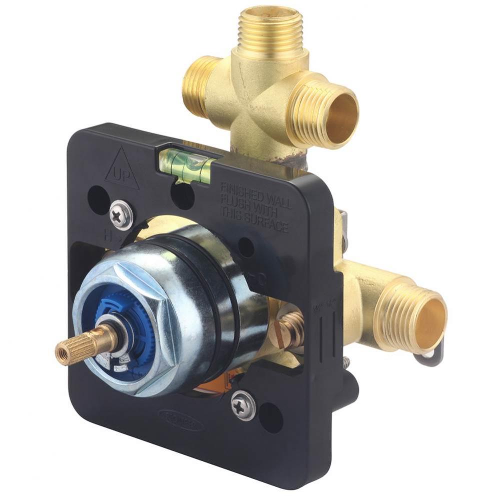 TUB and SHWR VALVE ONLY-SINGLE HDL 1/2'' COMBO INLET and OUTLET W/2-WAY DIVERTER W/STOP