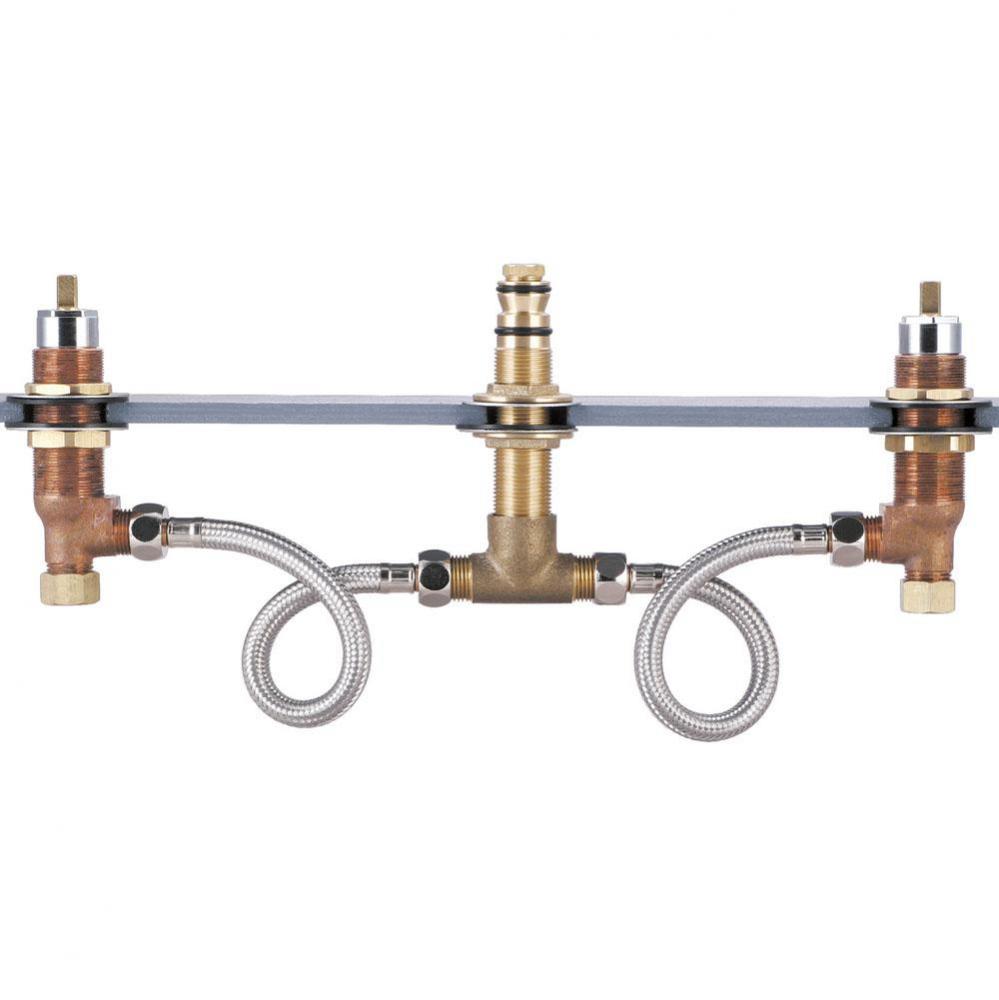 ROMAN TUB VALVE ONLY-8'' TO 16'' TWO HDL IPS OR SWEAT CONNECTIONS-CP