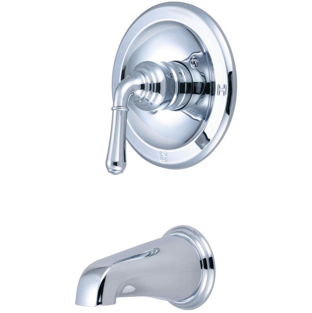 TUB TRIM SET-LVR HDL COMBO TUB SPT W/ESCUTCHEON-CP