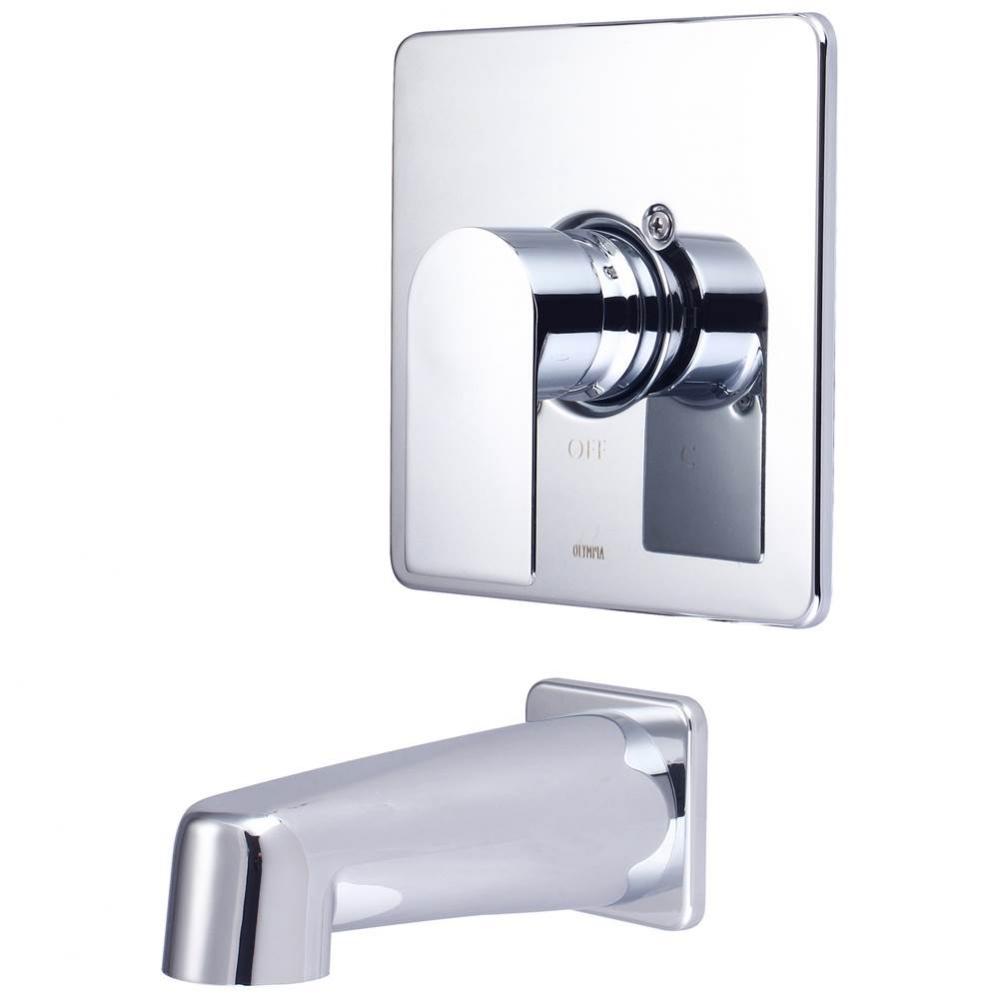 TUB TRIM SET-LVR HDL EXT. COMBO TUB SPT W/ESCUTCHEON-CP