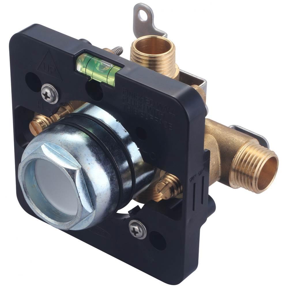 TUB and SHWR VALVE ONLY-SINGLE HDL 1/2'' COMBO INLET and OUTLET W/STOP