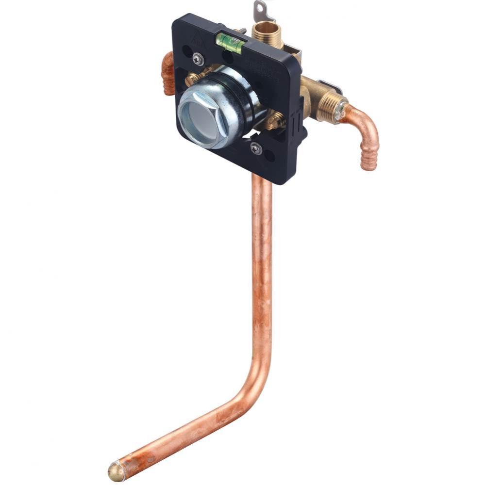 TUB and SHWR VALVE ONLY-SINGLE HDL 1/2'' PEX INLET 1/2'' COPPER STUB TUB OUTLE