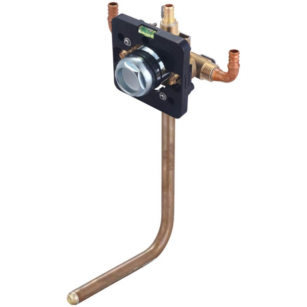 TUB and SHWR VALVE ONLY-SINGLE HDL 1/2'' PEX INLET 1/2'' COPPER STUB TUB OUTLE