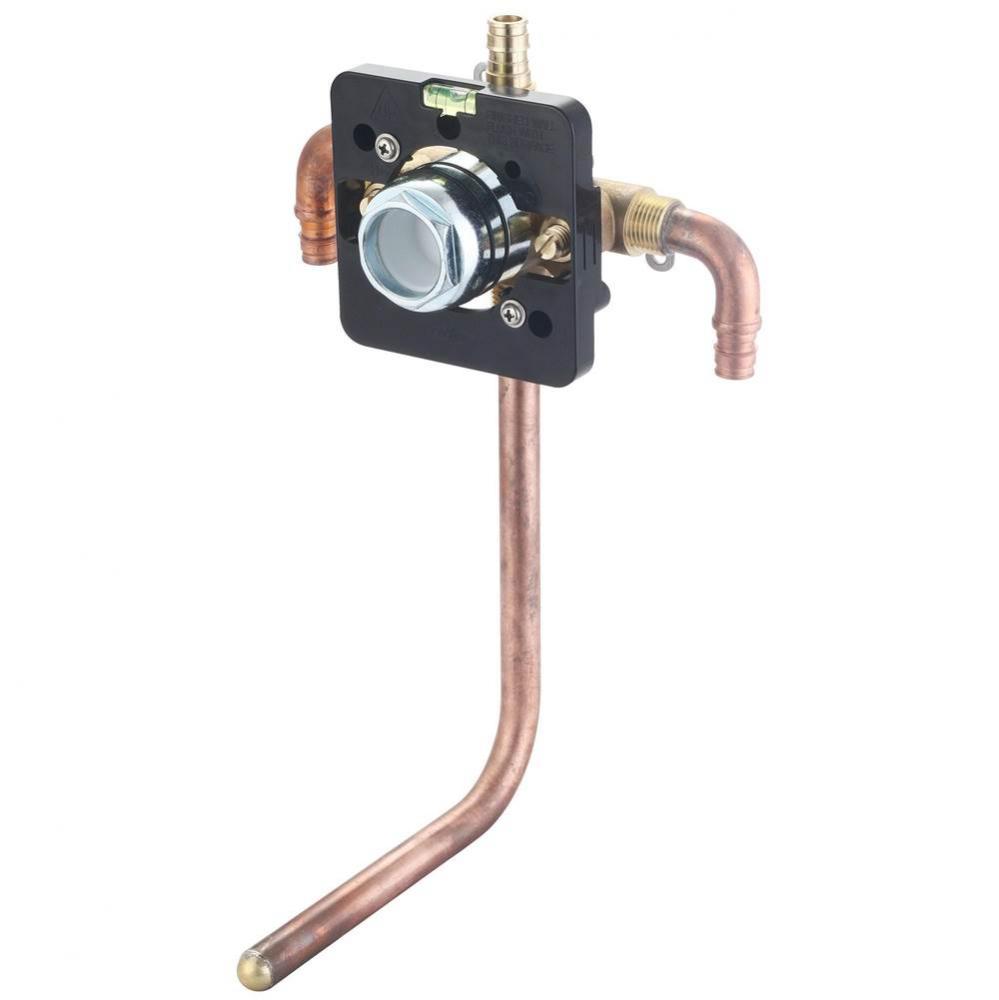 TUB and SHWR VALVE ONLY-SINGLE HDL UPONOR PEX 90-DEGREE DOWN INLET 1/2'' COPPER STUB TUB