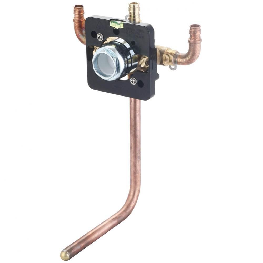 TUB and SHWR VALVE ONLY-SINGLE HDL UPONOR PEX 90-DEGREE UP INLET 1/2'' COPPER STUB TUB O