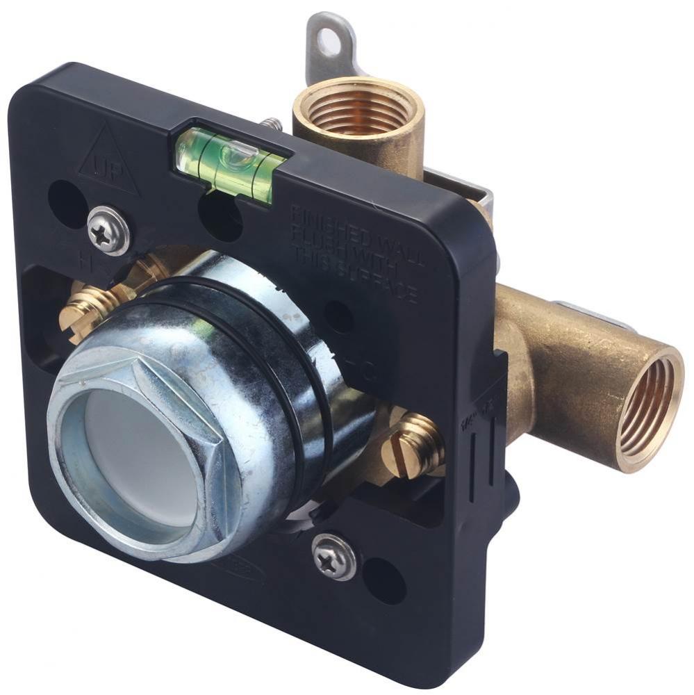 TUB and SHWR VALVE ONLY-SINGLE HDL 1/2'' FIP INLET and OUTLET W/STOP