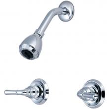 Olympia P-1232 - SHOWER SET-8'' TWO LVR HDL SINGLE FUNC SHWR-CP