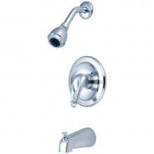 Olympia T-2310 - TUB and SHWR TRIM SET-METAL LOOP HDL COMBO DVR TUB SPT SINGLE FUNC SHWR-CP