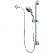 Olympia P-4420 - HANDHELD SHWR-SLIDE BAR HANDHELD SHWR SHOWERARM 2-WAY DVR 1.75 GPM-CP