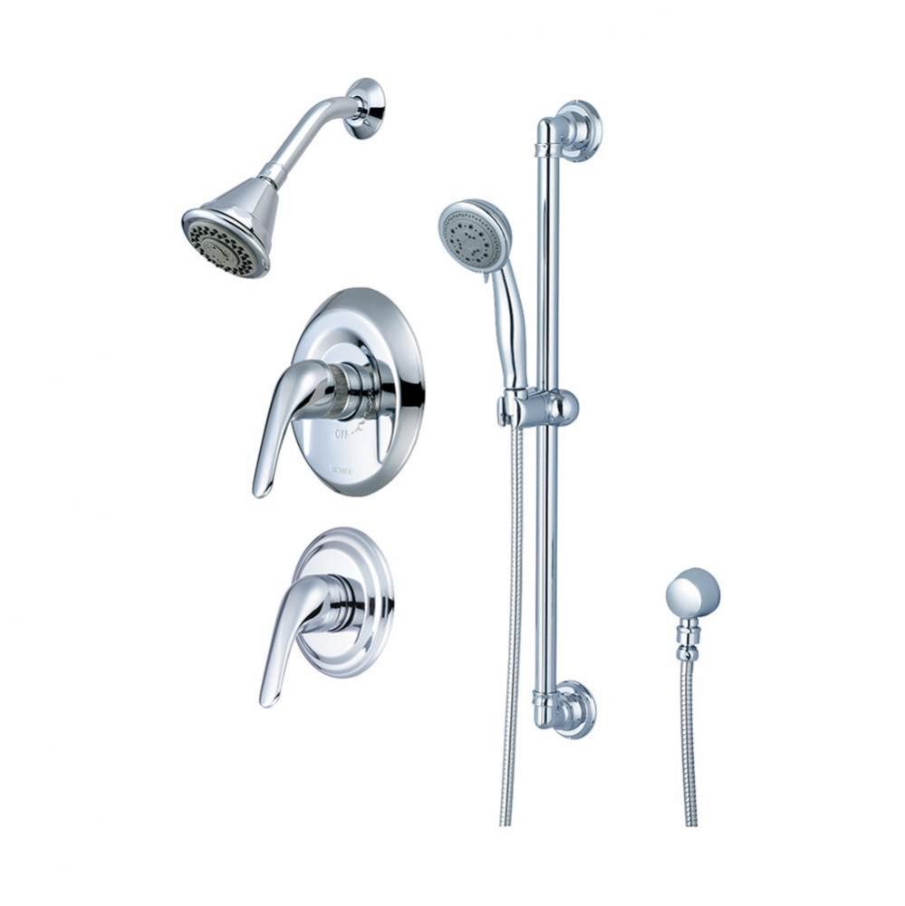 Shower Trim Set-Legacy Lever Handle Diverter Vlv Trim Shower W/Handheld Set-CP