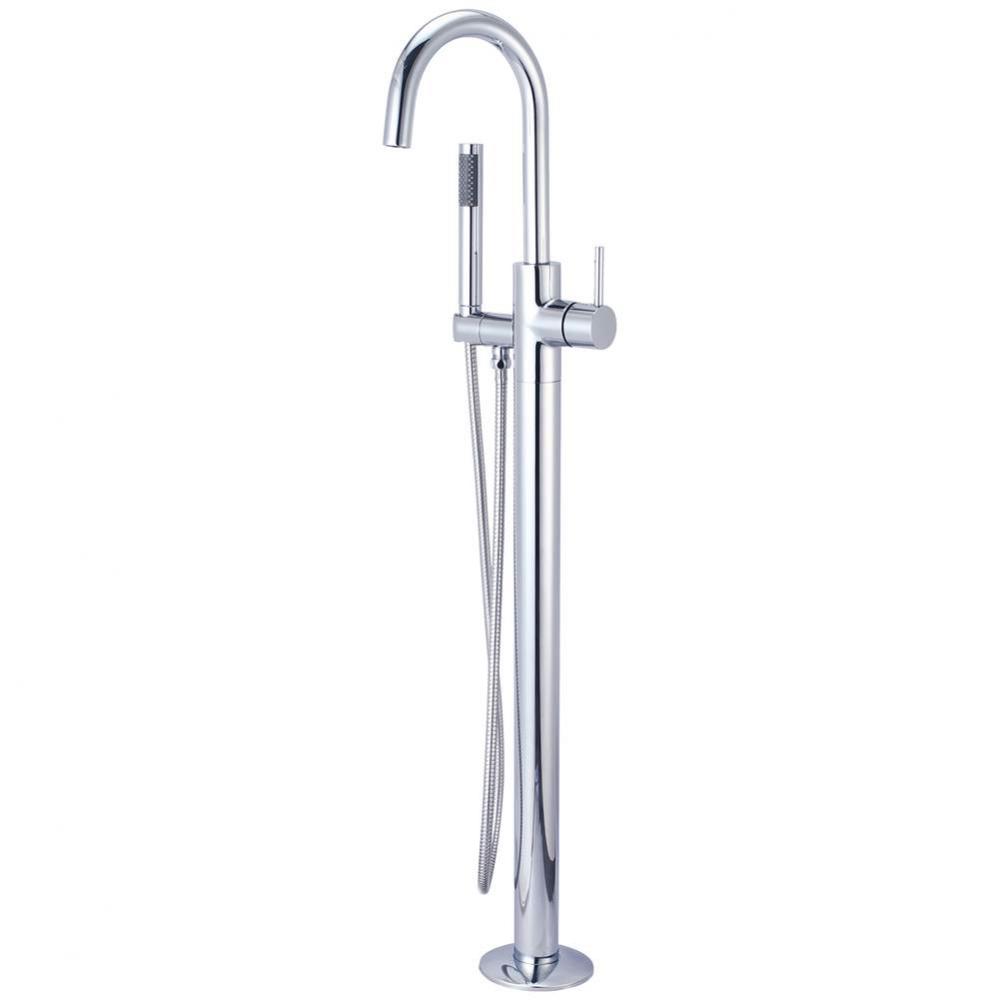 Freestanding Tub Trim-Motegi Single Lever Handle Gooseneck Spout-CP