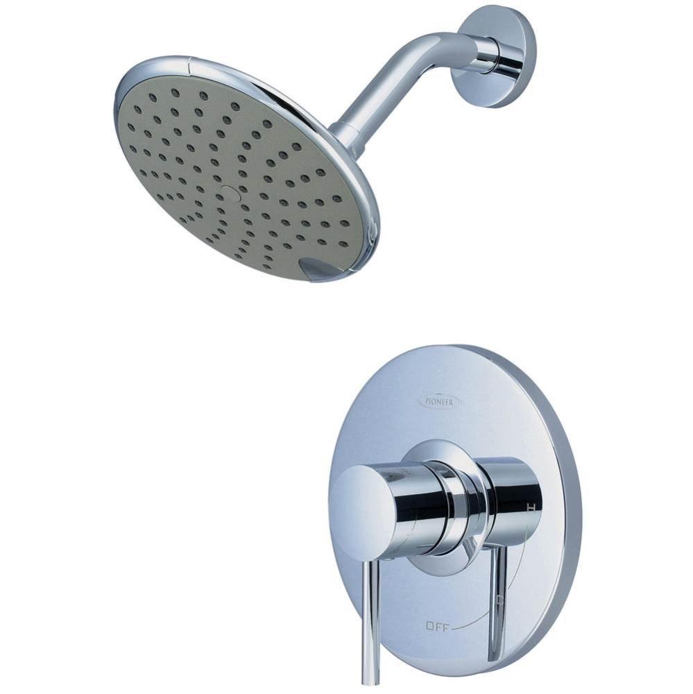 Shower Trim Set-Motegi Lever Handle 6'' Rain Shower-CP