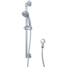 Pioneer 6DM400 - Handheld Shwr Set-Five Func Showerhead, Slide Bar Mounts, Ss Flex Hose-Cp