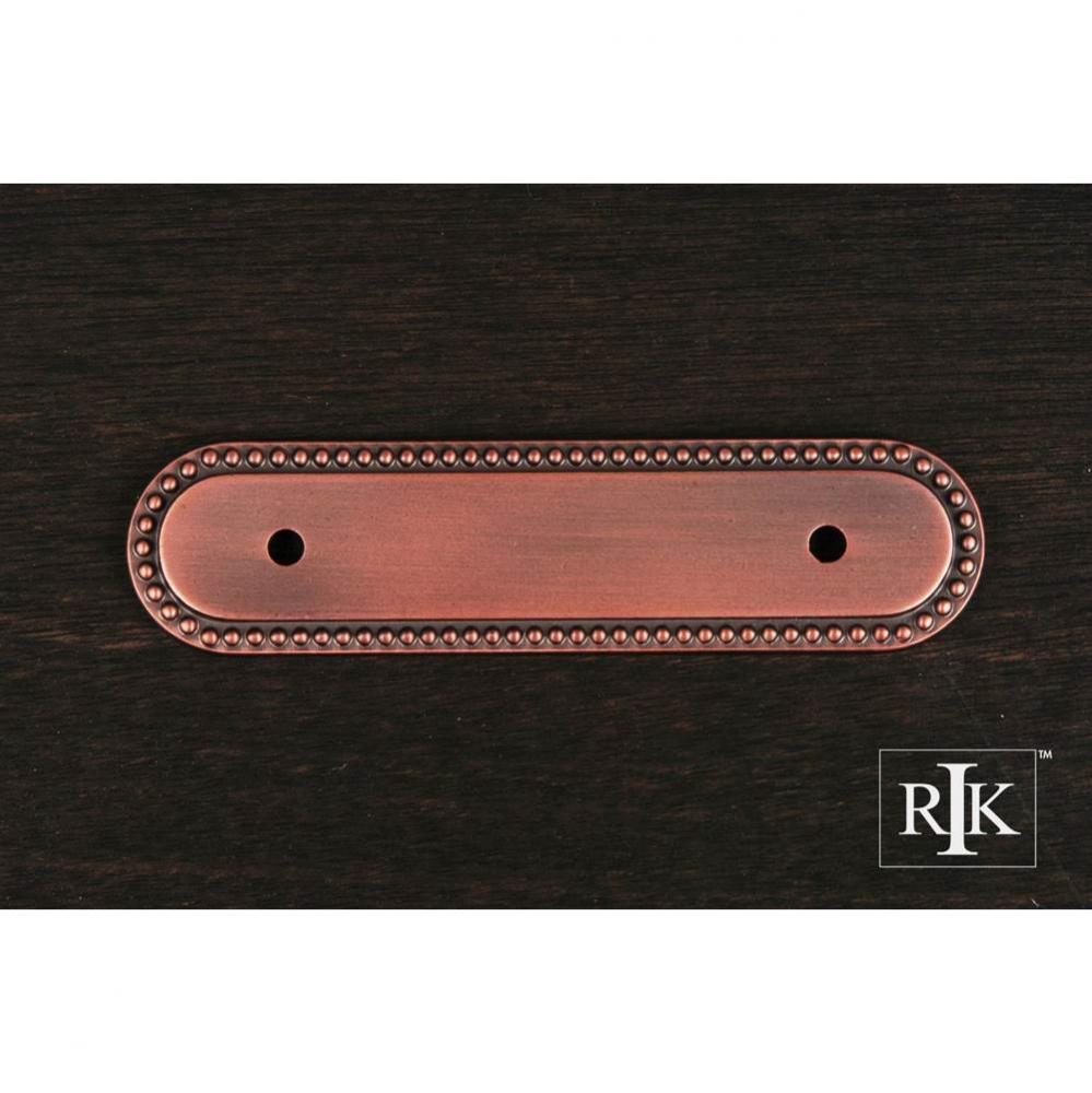 Beaded Oblong Pull Backplate