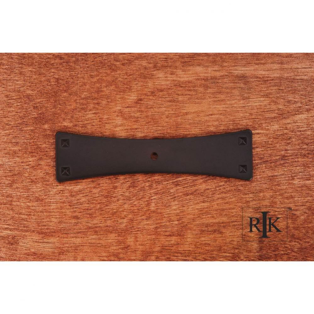 Bent Rectangular One Hole Backplate