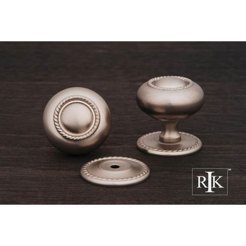 Large Rope Knob with Detachable Back Plate