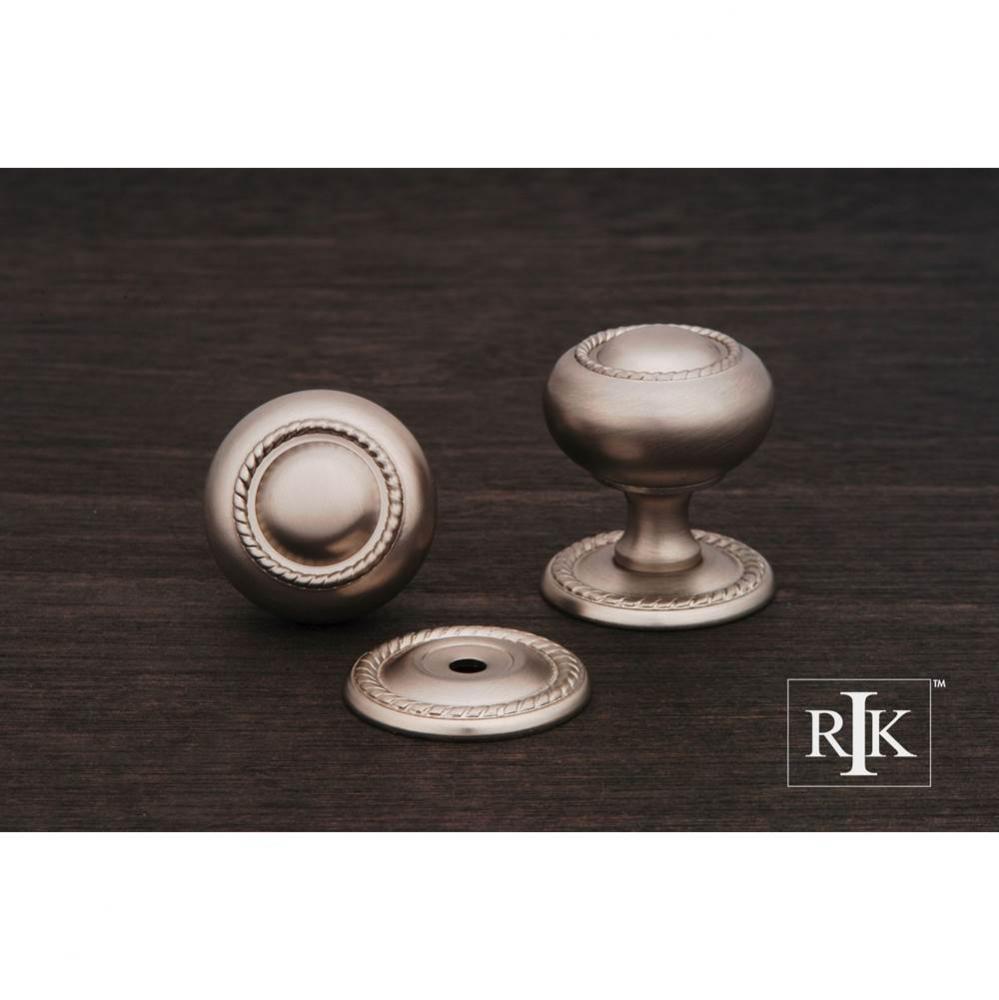 Small Rope Knob with Detachable Back Plate