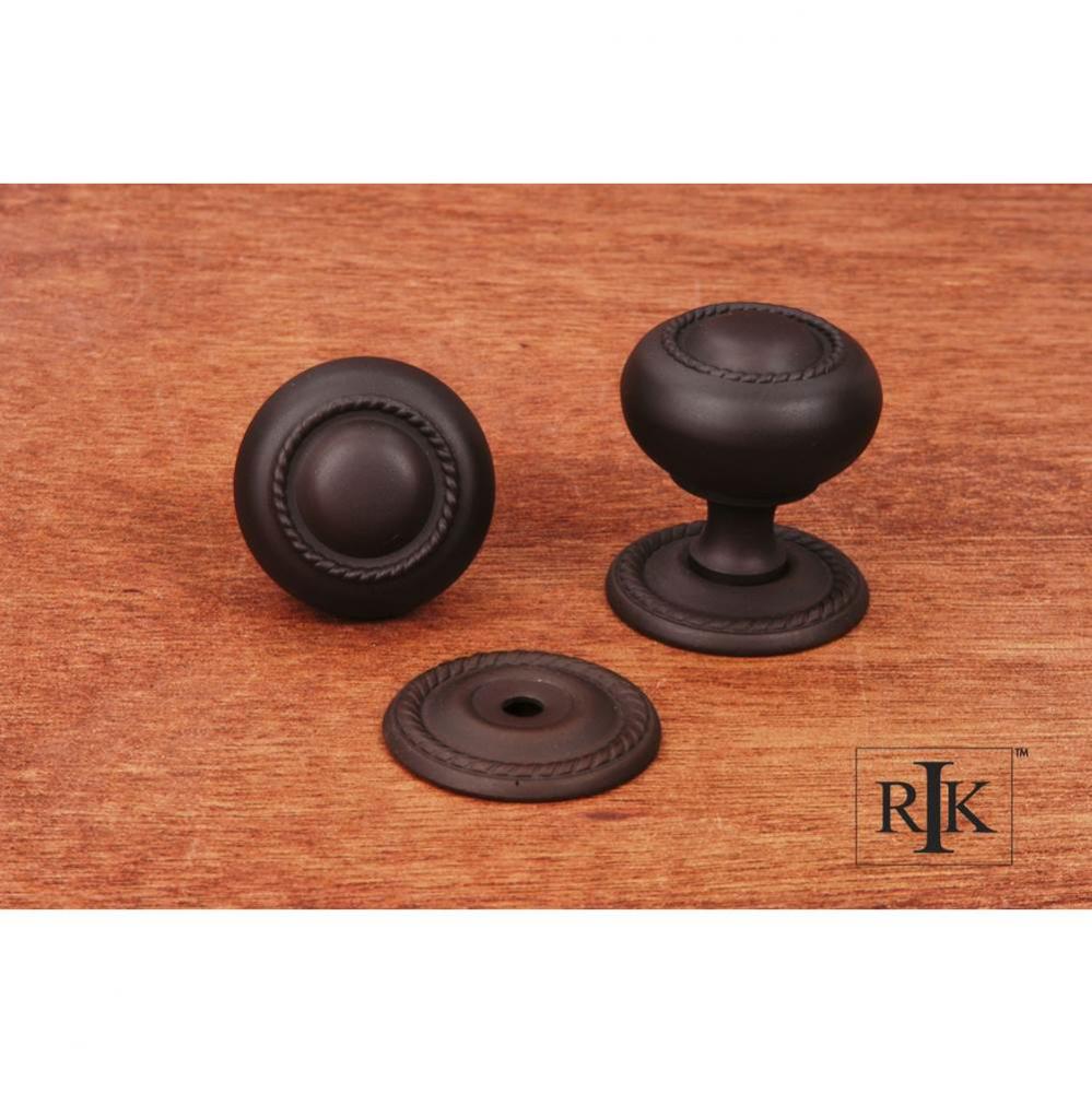 Small Rope Knob with Detachable Back Plate