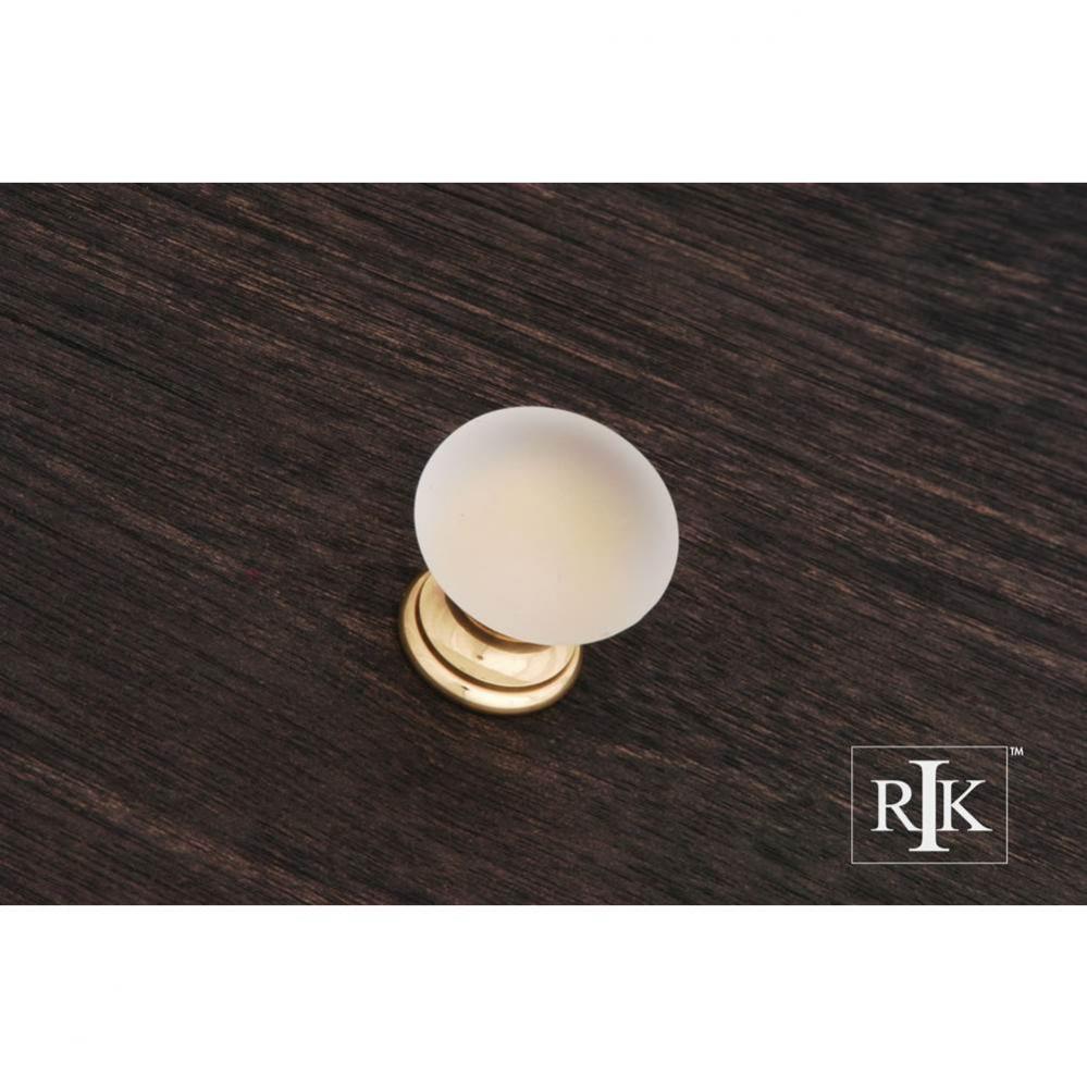 Smoked Glass Round Knob