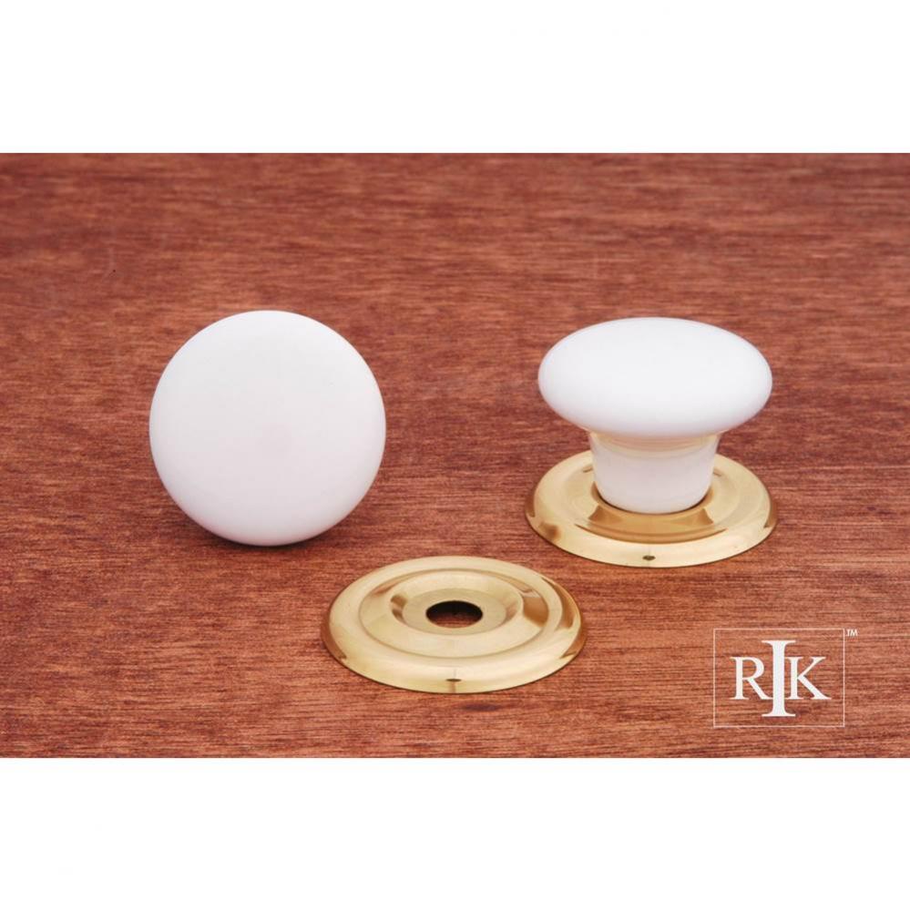 Flat Porcelain Knob