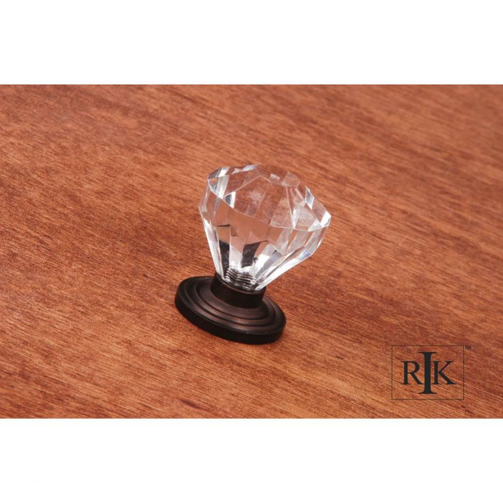 Diamond Cut Acrylic Knob