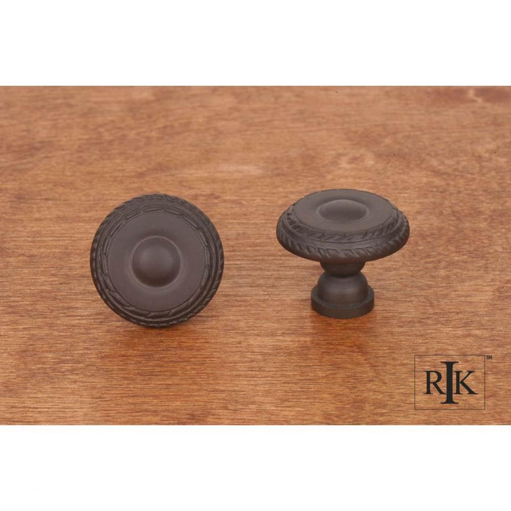 Small Double Roped Edge Knob