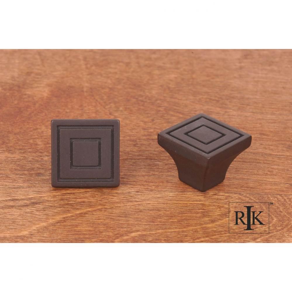 Large Contemporary Square Knob