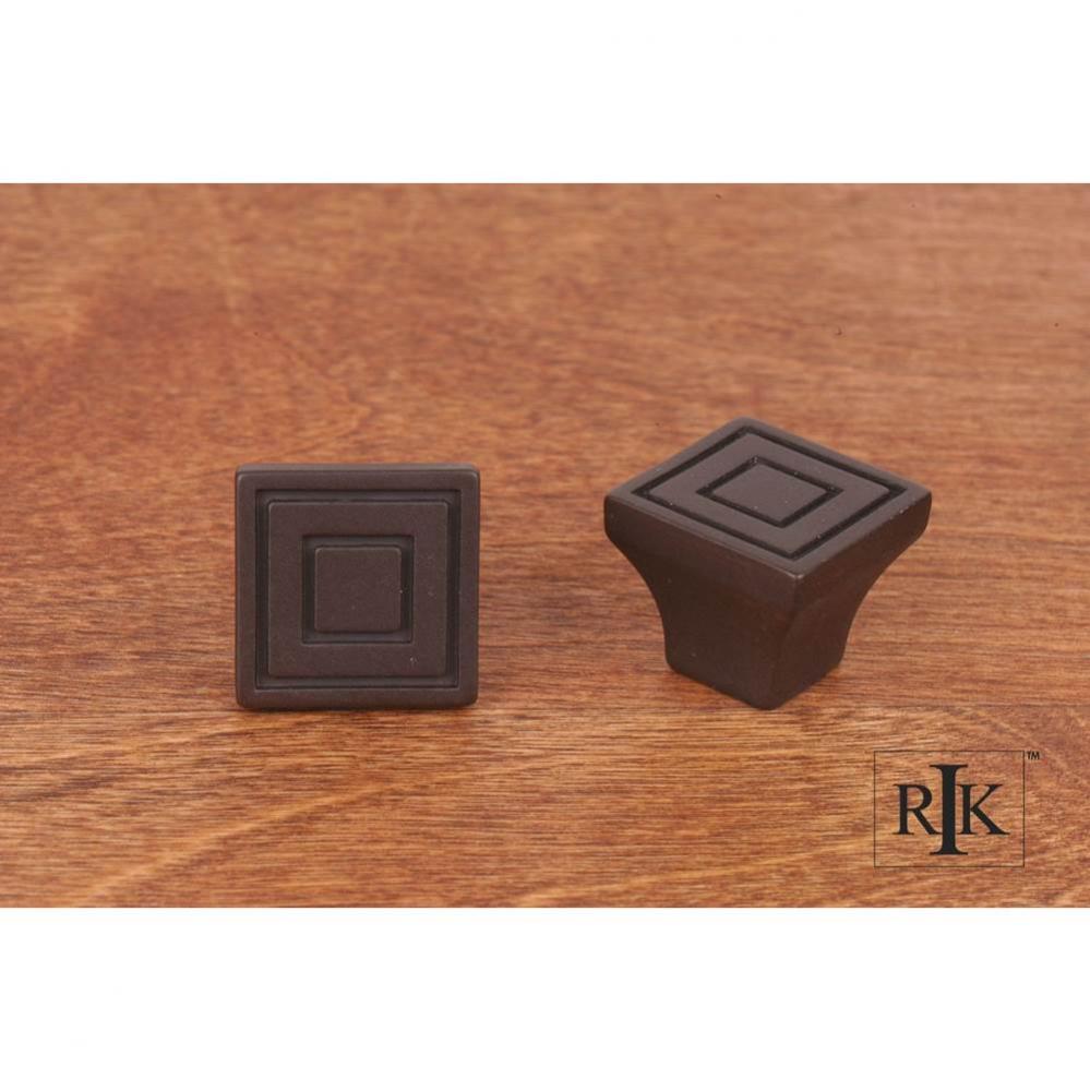 Small Contemporary Square Knob