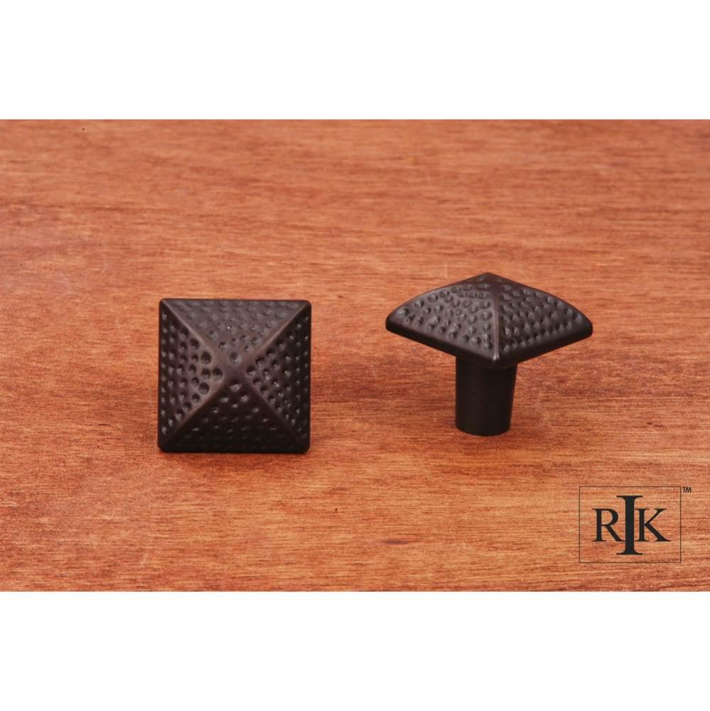 Square Knob with Divet Indents