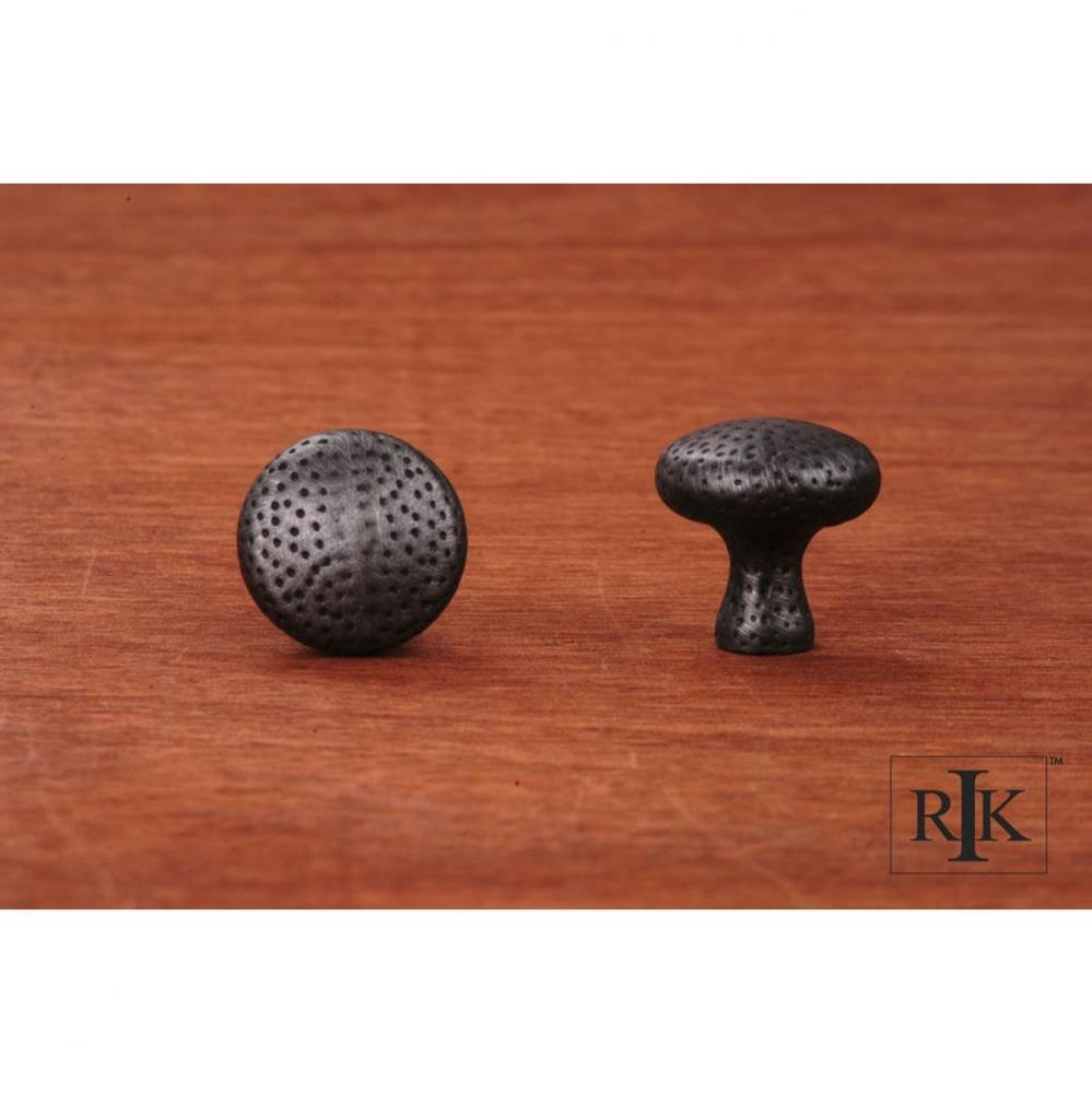 Solid Round Knob with Divet Indents