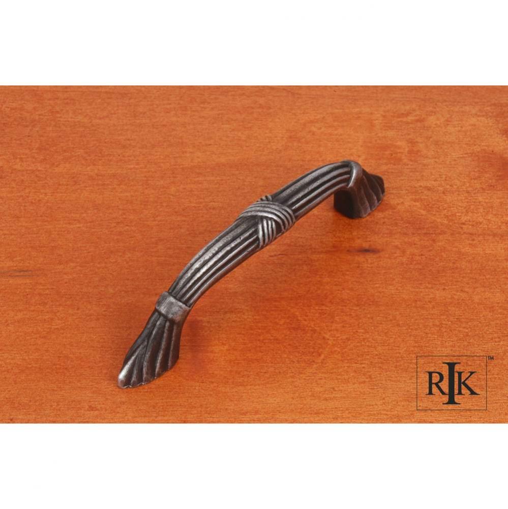 3 1/2'' c/c Ornate Bow Pull with Lines and Crosses