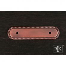 RK International BP 1792 BDC - Beaded Oblong Pull Backplate