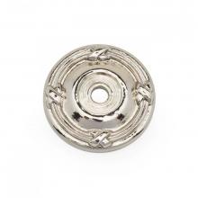 RK International BP 487 PN - Line and Cross Knob Backplate