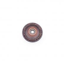 RK International BP 489 DC - Flat Deco-Leaf Knob Backplate