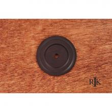 RK International BP 7821 RB - Plain Single Hole Backplate
