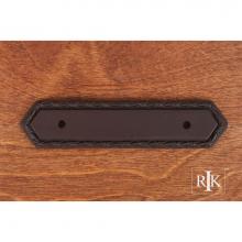 RK International BP 7824 RB - Deco-Leaf Edge Pull Backplate