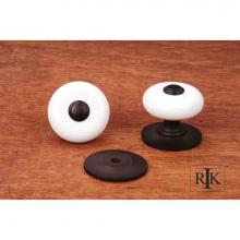 RK International CK 316 RB - Large Porcelain Knob with Tip