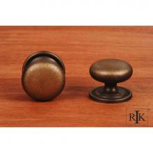 RK International CK 3216 ATAE - Large Solid Plain Knob with Backplate