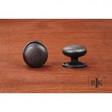 RK International CK 3216 ATDN - Large Solid Plain Knob with Backplate