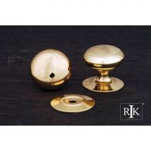 RK International CK 3216 T - Large Plain Knob with Detachable Back Plate