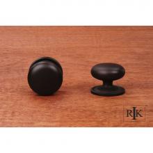RK International CK 3217 ATRB - Small Solid Plain Knob with Backplate
