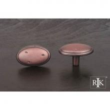 RK International CK 712 DC - Distressed Oval Knob with Ring Edge