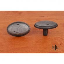 RK International CK 712 DN - Distressed Oval Knob with Ring Edge