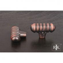 RK International CK 713 DC - Distressed Large Ribbed Knob