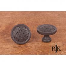 RK International CK 751 RB - Large Cross-Hatched Knob